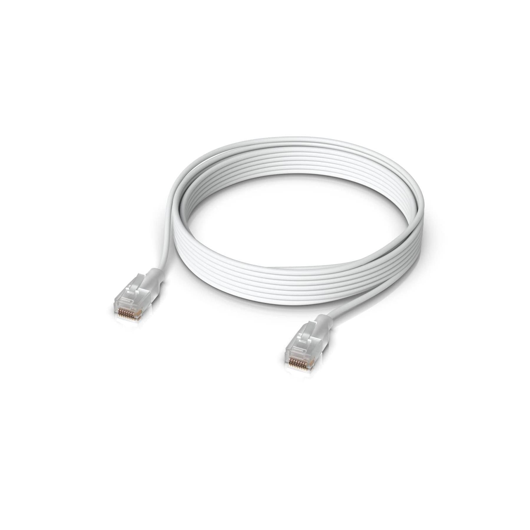 Ubiquiti UniFi Etherlighting Patch Cable Length 8M White Nano-thin patch cabl...