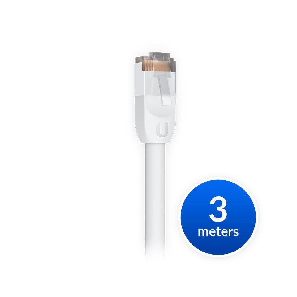 Ubiquiti UniFi Outdoor Patch Cable 3M White Cat5e RJ45 Ethernet Cable