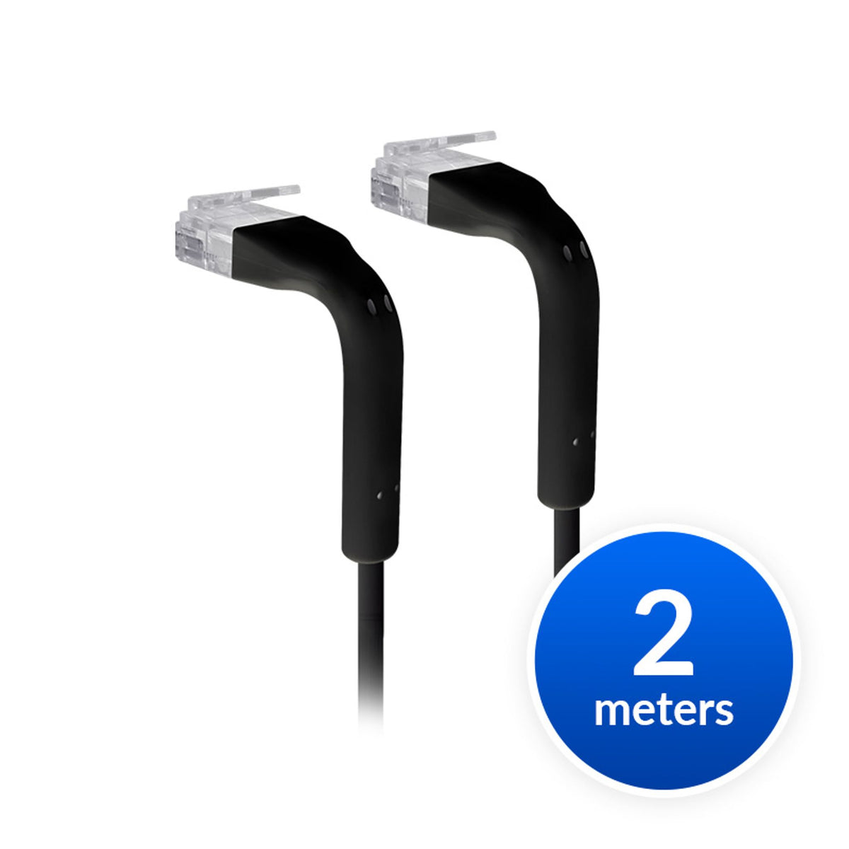 Ubiquiti UniFi Patch Cable 2m Black Cat6 Ultra-Thin Bendable RJ45