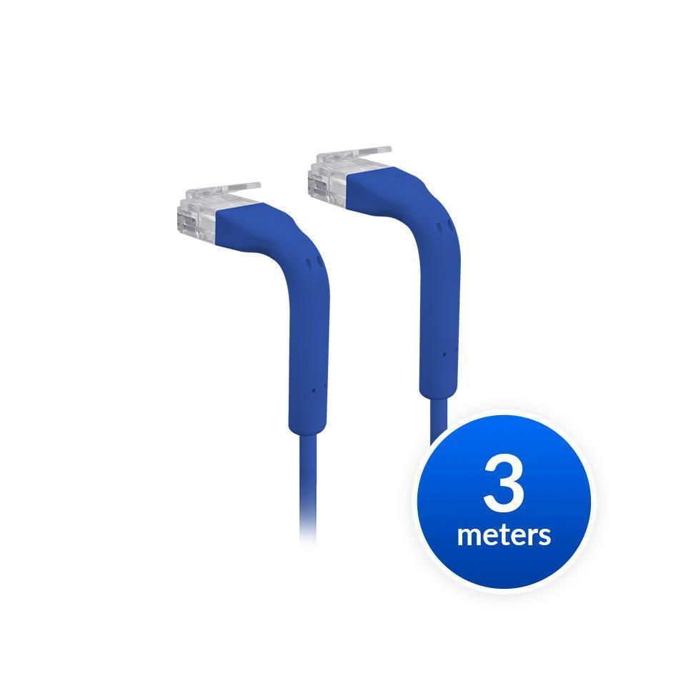 Ubiquiti UniFi Patch Cable 3m Blue Cat6 Ultra-Thin Bendable RJ45