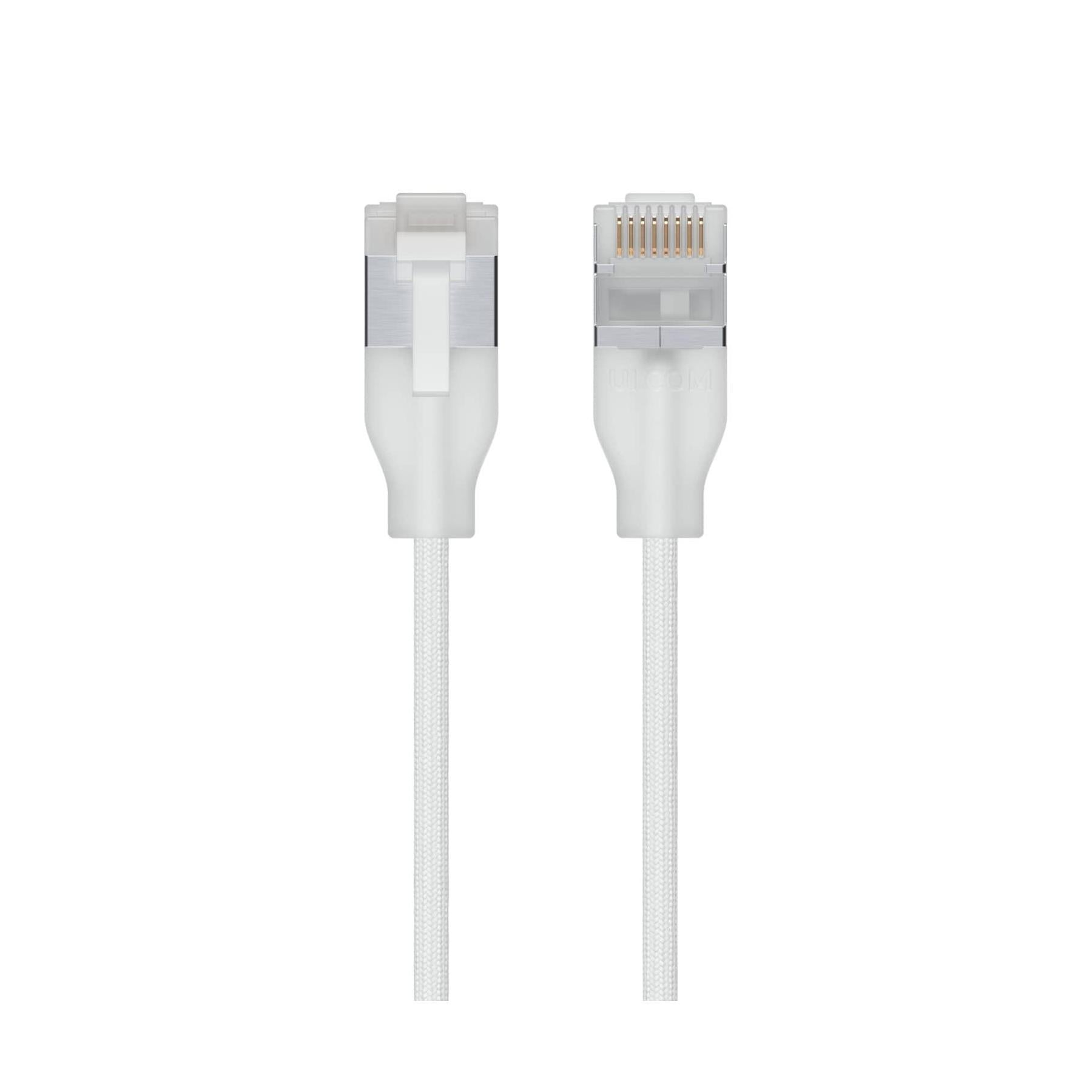 Ubiquiti UniFi Premium Patch Cable 1M White Ultra-Thin Braided