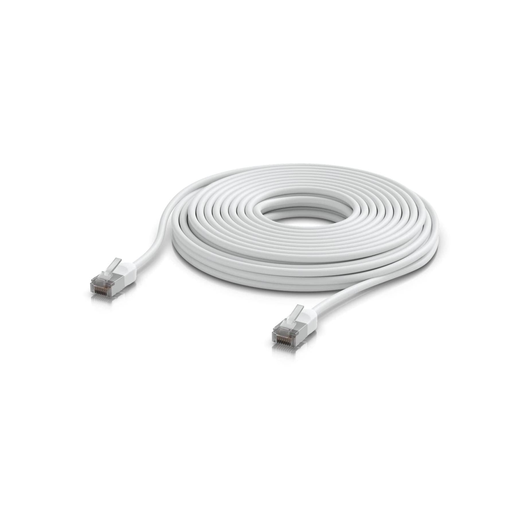 Ubiquiti UniFi Premium Patch Cable Outdoor 12M White Ultra-thin Rugged Shield...