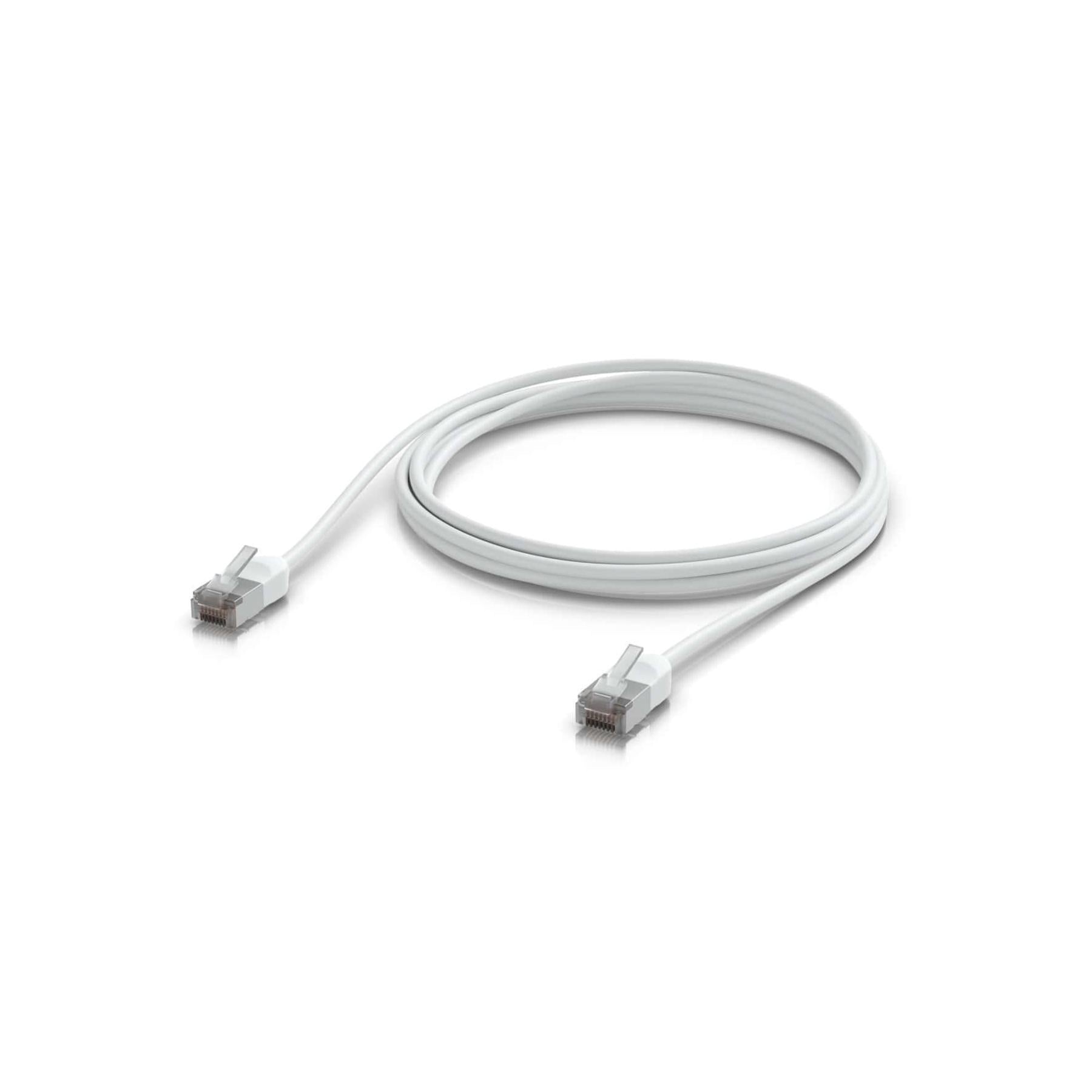 Ubiquiti UniFi Premium Patch Cable Outdoor 3M White Ultra-thin Rugged Shielde...