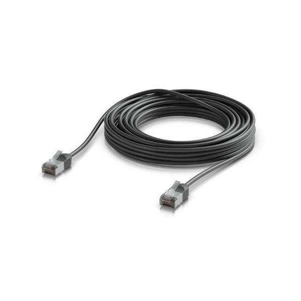 Ubiquiti UniFi Premium Patch Cable Outdoor 8M Black Ultra-Thin Rugged Shielde...