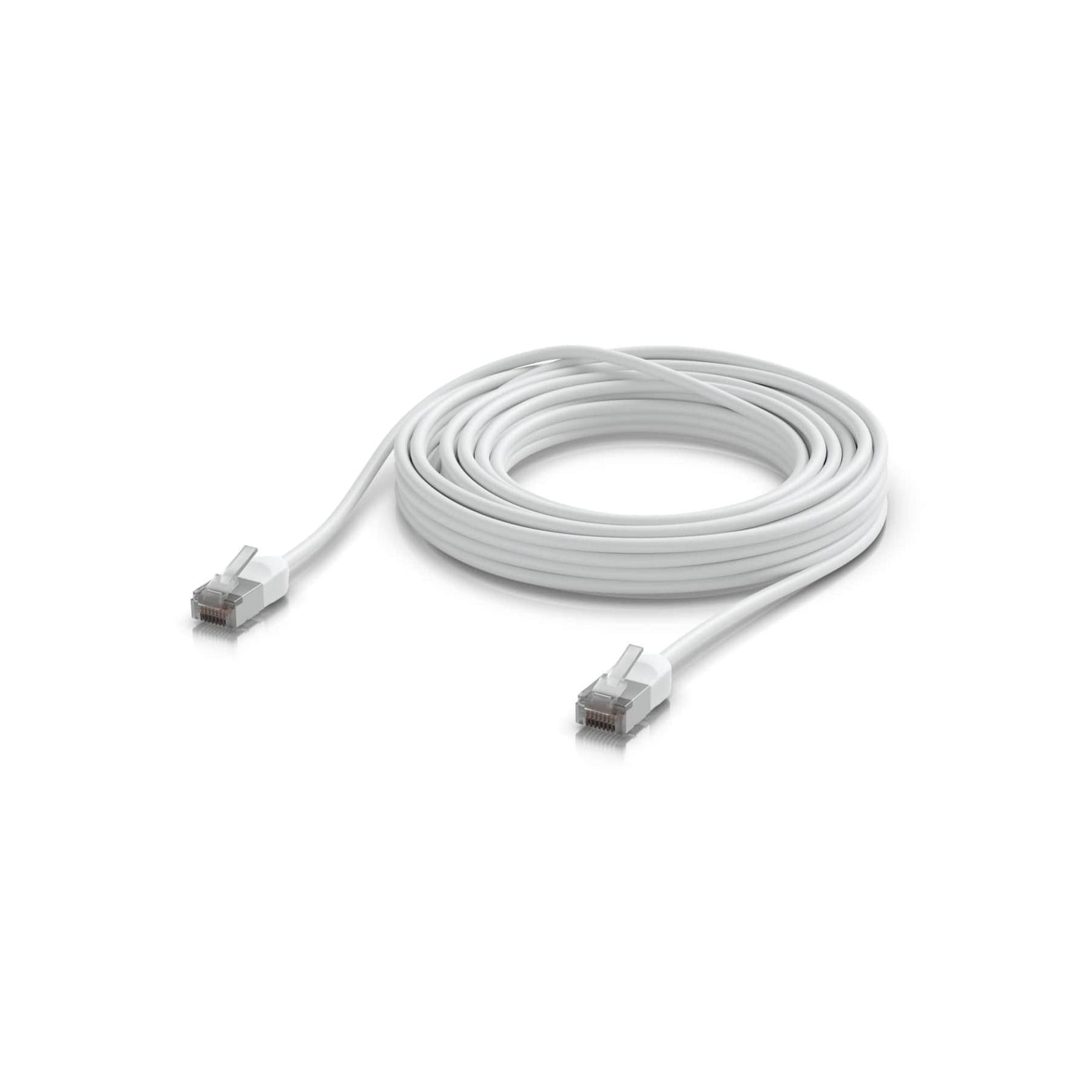 Ubiquiti UniFi Premium Patch Cable Outdoor 8M White Ultra-thin Rugged Shielde...