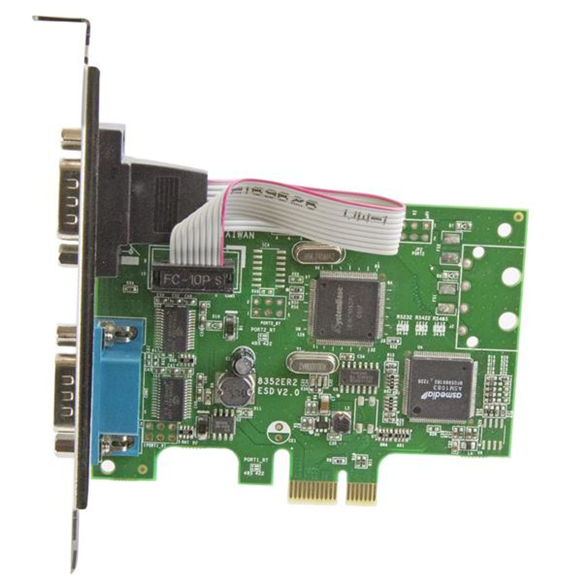 StarTech.com Serial Adapter PCI Express x1 2 Port Low-profile
