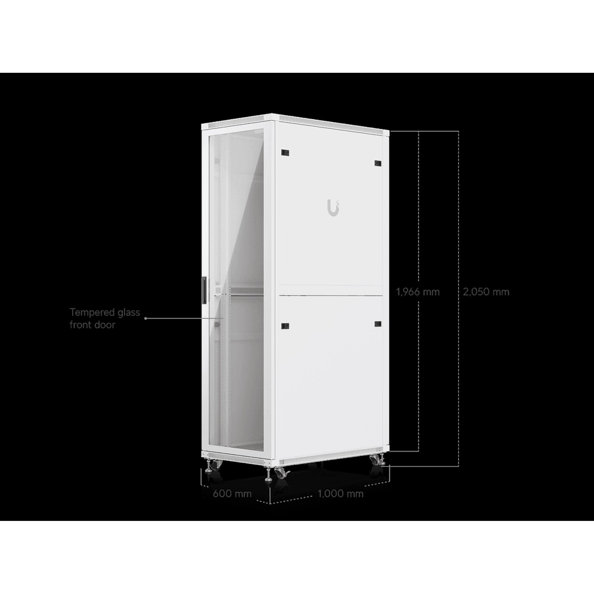 Ubiquiti 42U Rack Cabinet with Built-In Fans and Lockable Casters tl:a314e8f