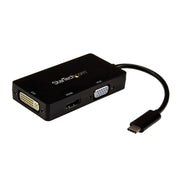 StarTech.com USB-C Multiport Adapter VGA DVI HDMI 4K 30Hz CDPVGDVHDBP