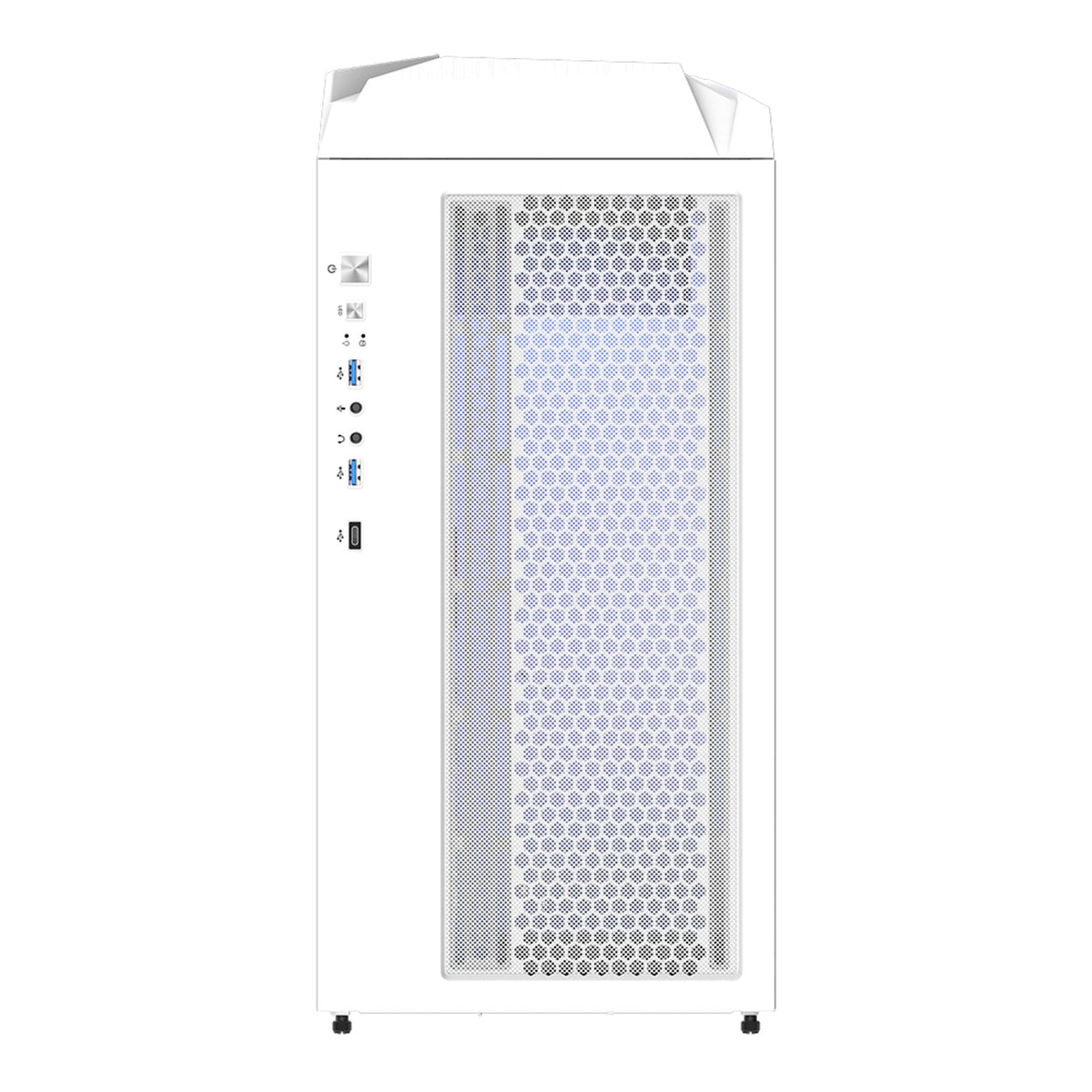 Gigabyte C301 RGB Tempered Glass E-ATX White Mid Tower Gaming Chassis tl:5722f7cf