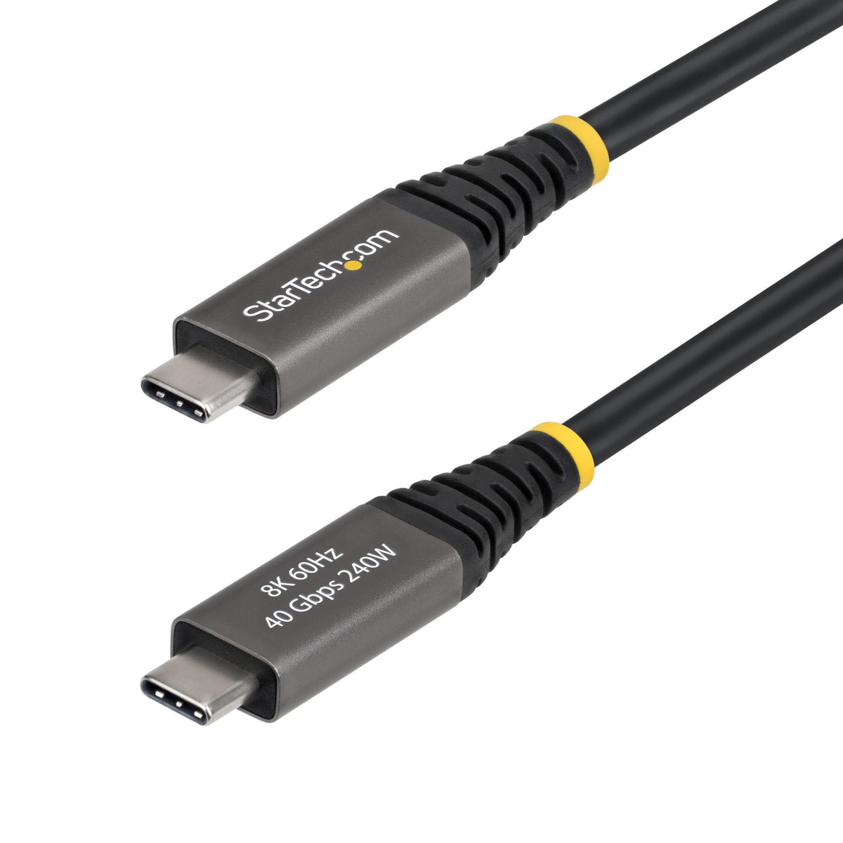 StarTech.com 2m Active USB4 Cable 40Gbps 240W DP 2.1 8K 60Hz USB-C