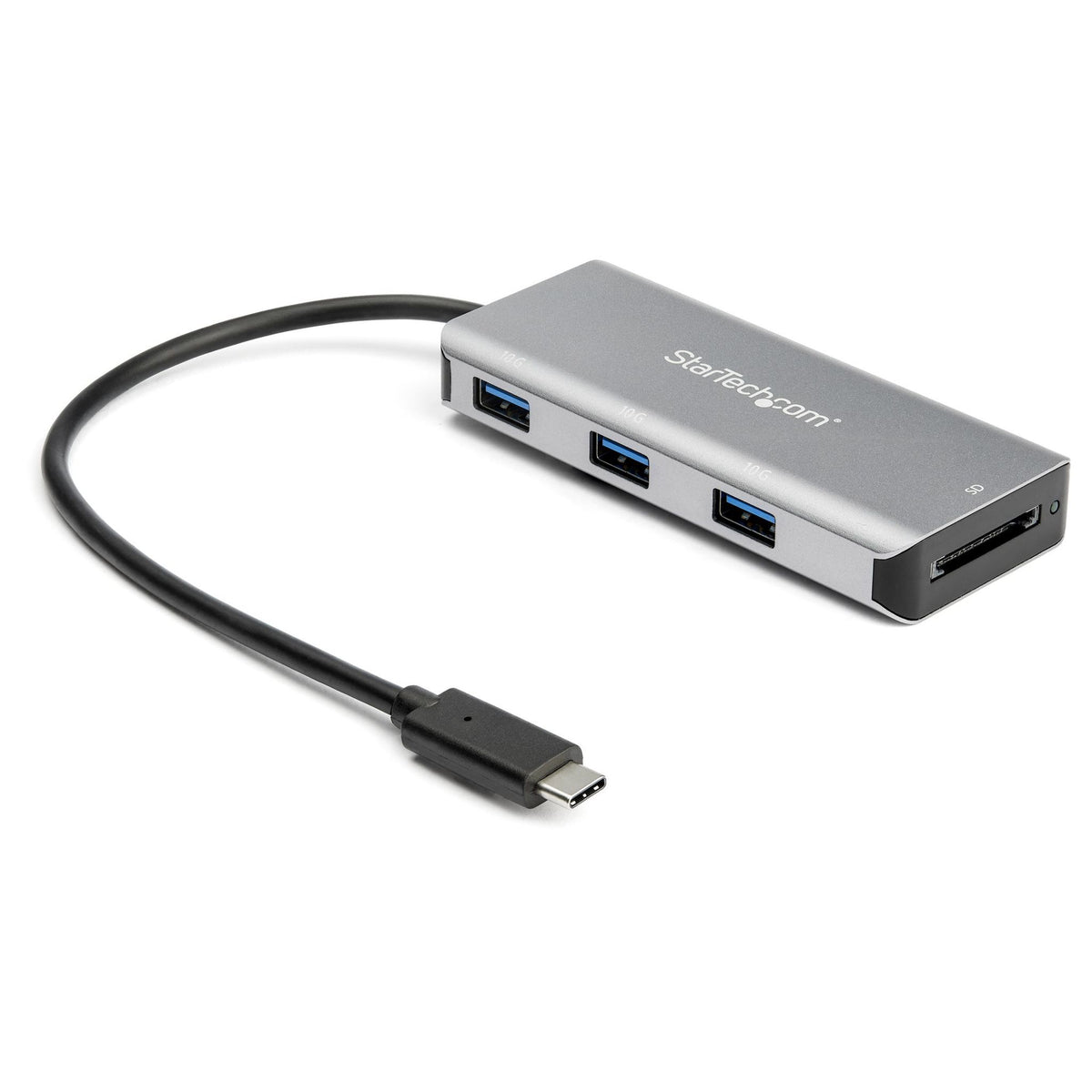 StarTech 3-Port USB-C Hub with SD Card Reader 3x USB-A USB 3.2 Bus-Powered UASP