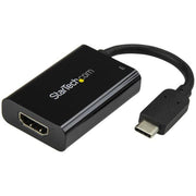 StarTech.com USB-C to HDMI Adapter 4K 60Hz with PD Black
