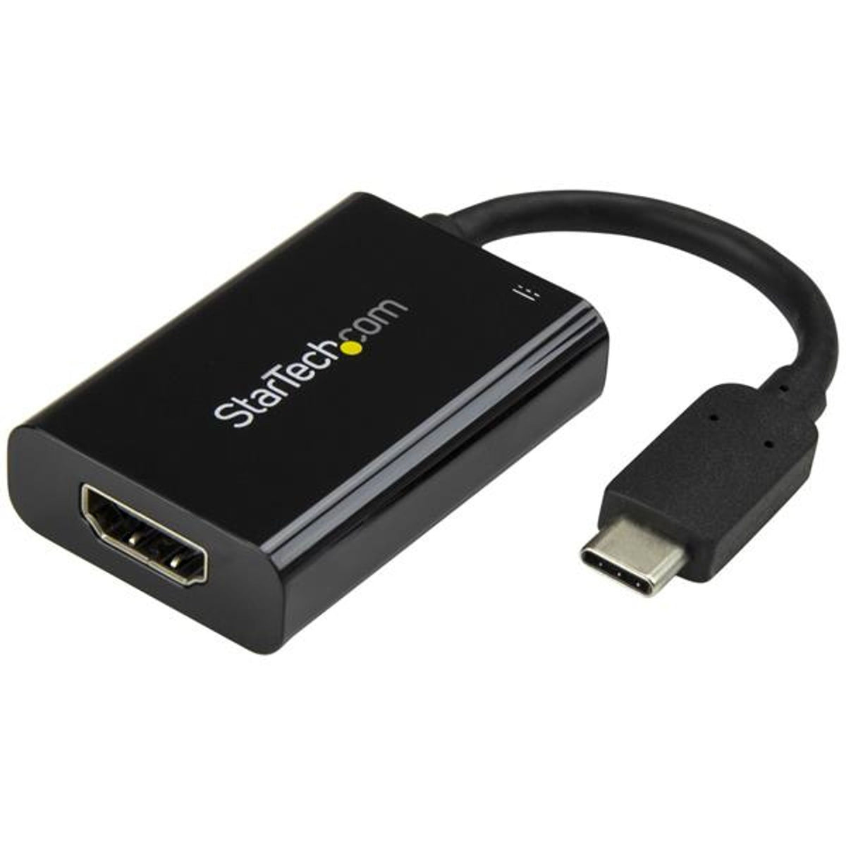 StarTech.com USB-C to HDMI Adapter 4K 60Hz with PD Black