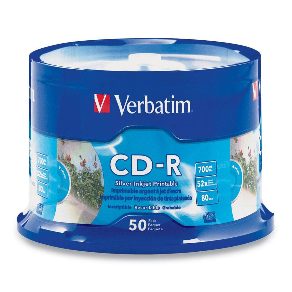Verbatim CD-R 700MB 50PK White InkJet 52X tl:ffbcb5de