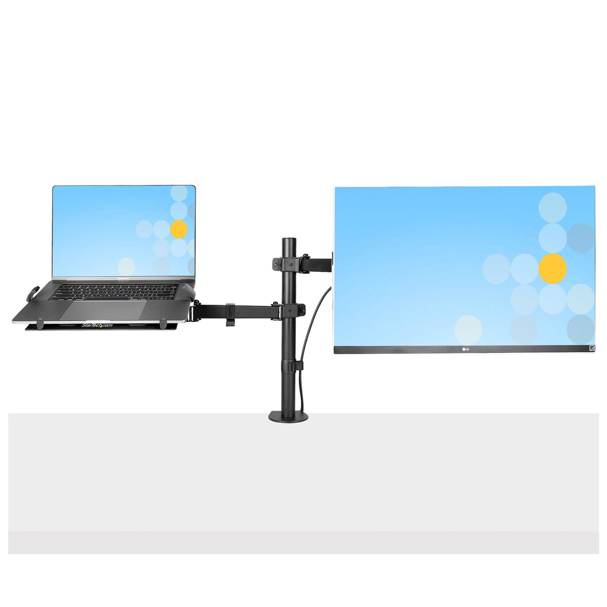 StarTech.com Monitor Arm with Laptop Tray 32" 8kg VESA 75x75/100x100