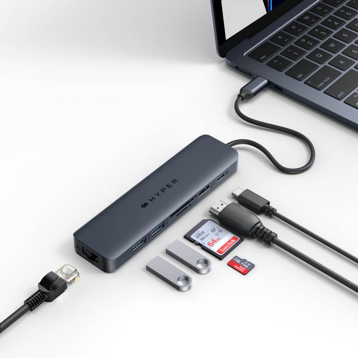 Targus HyperDrive Next HD4003GL 7-Port USB-C Docking Station 1xHDMI 4K 100W PD