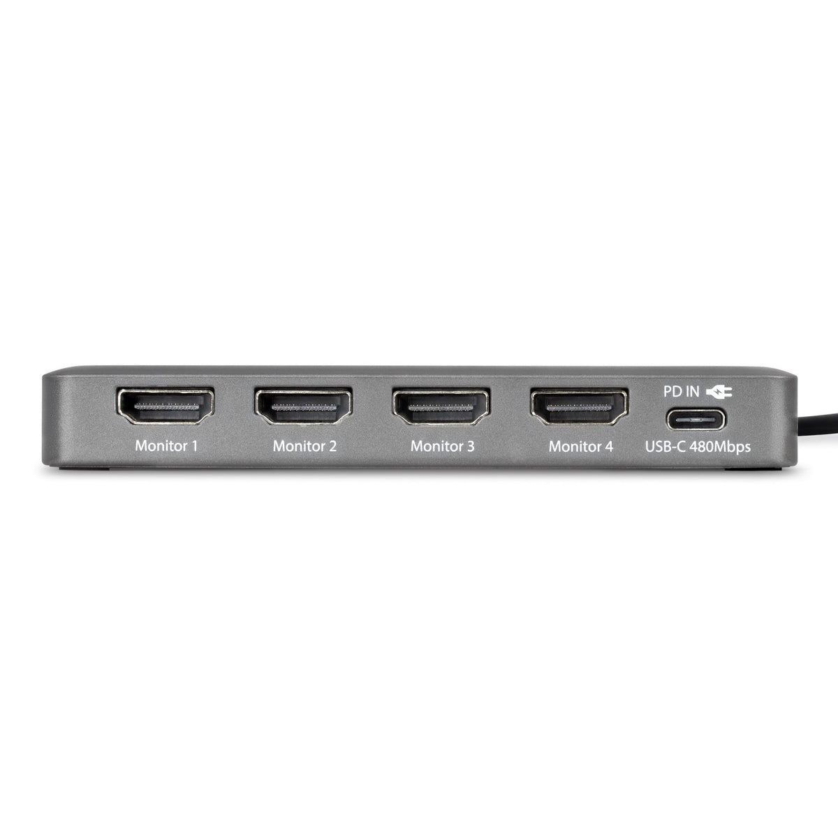 StarTech.com USB-C to Quad-Monitor Workstation Adapter 4K 60Hz HDMI 140W PD