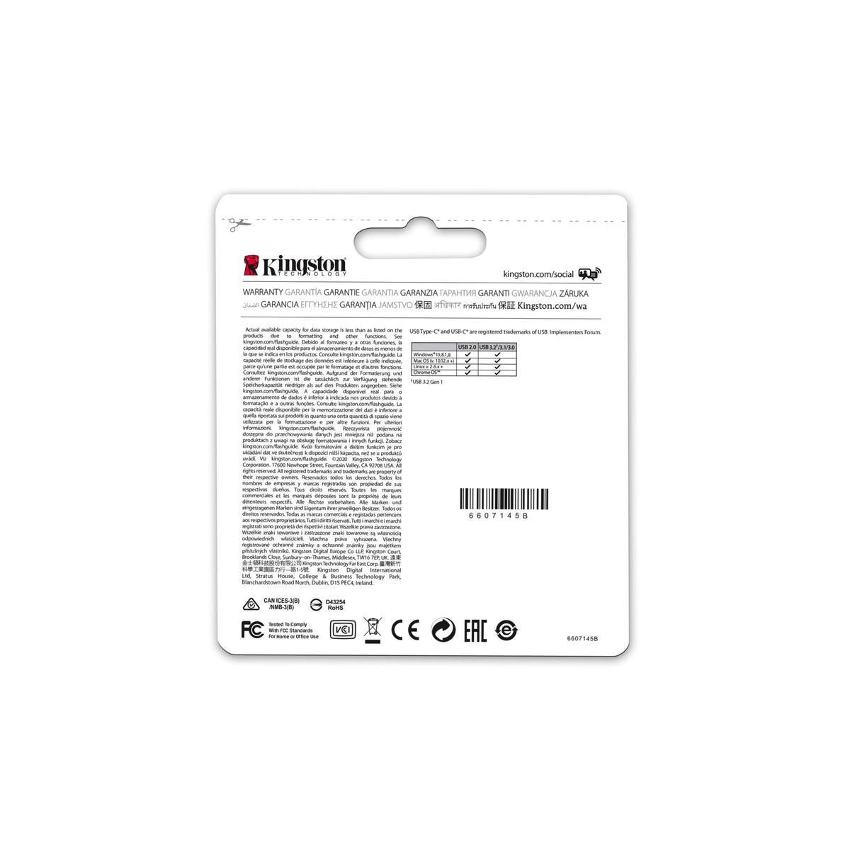 Kingston DataTraveler microDuo 3C 256GB USB 3.2 200MB/s Read Speed Flash Drive