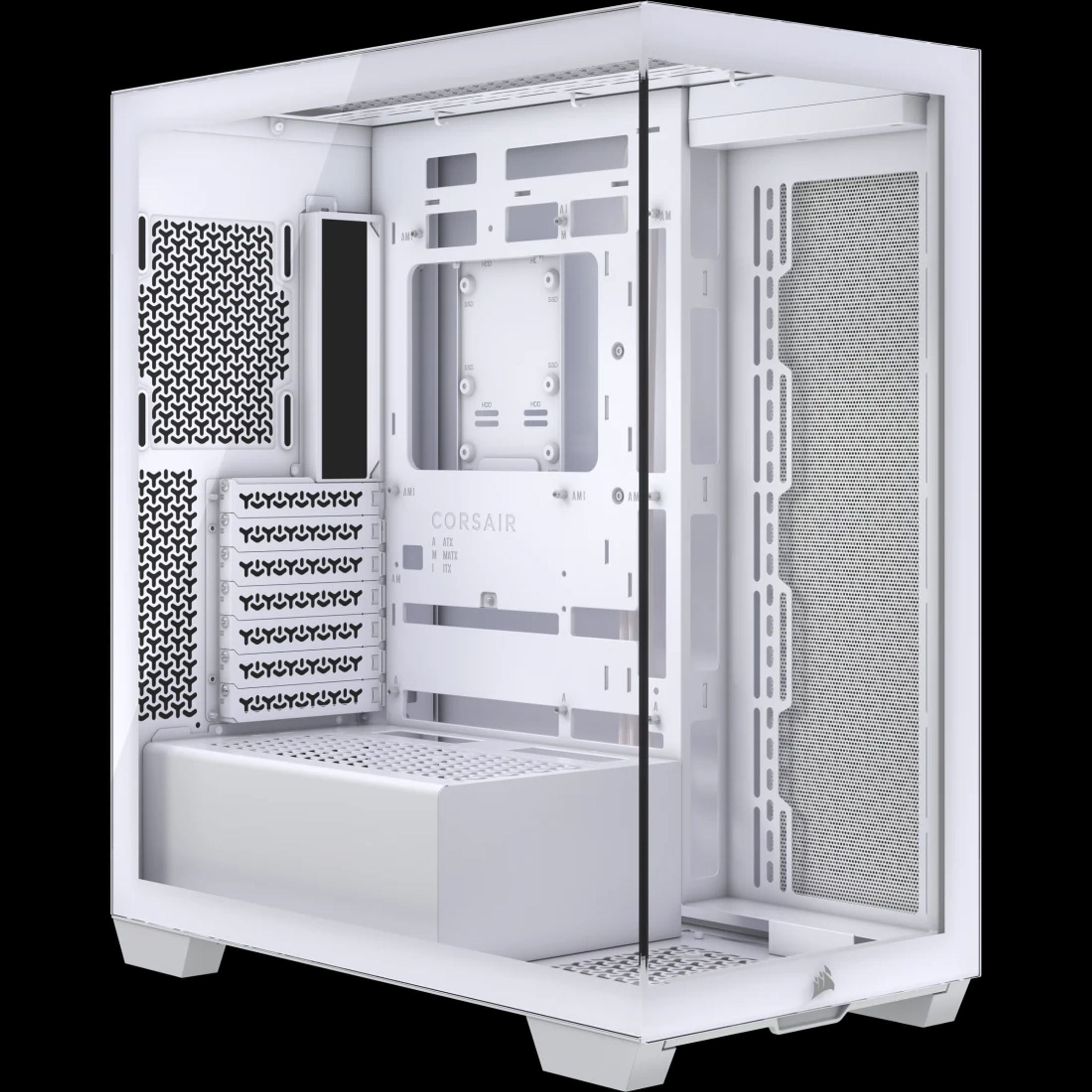 Corsair 3500X White Mid-Tower Case ATX/E-ATX Tempered Glass USB-C tl:8730ee3c