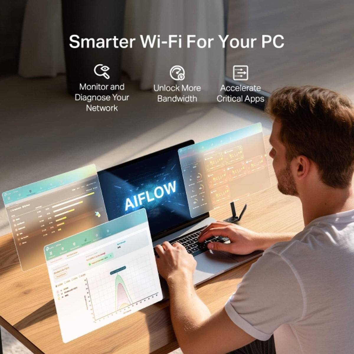 TP-Link Archer TBE400U Plus BE6500 Tri-Band Wi-Fi 7 USB Adapter tl:54d517c1