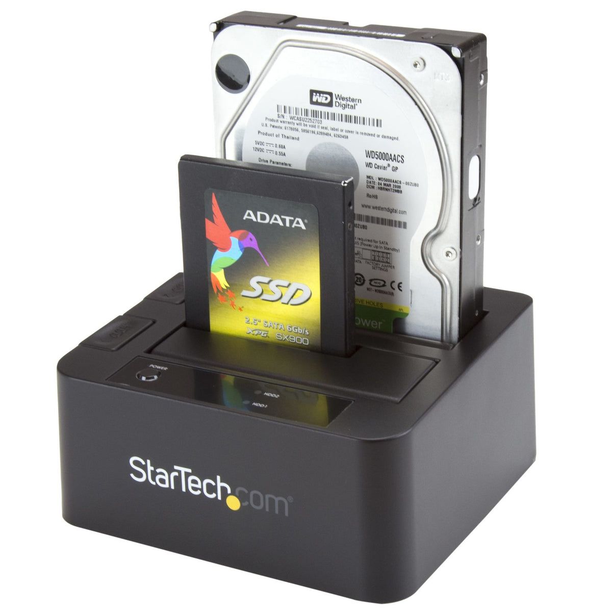 StarTech.com Dual-Bay USB 3.0 eSATA SATA/600 Hard Drive Dock Black