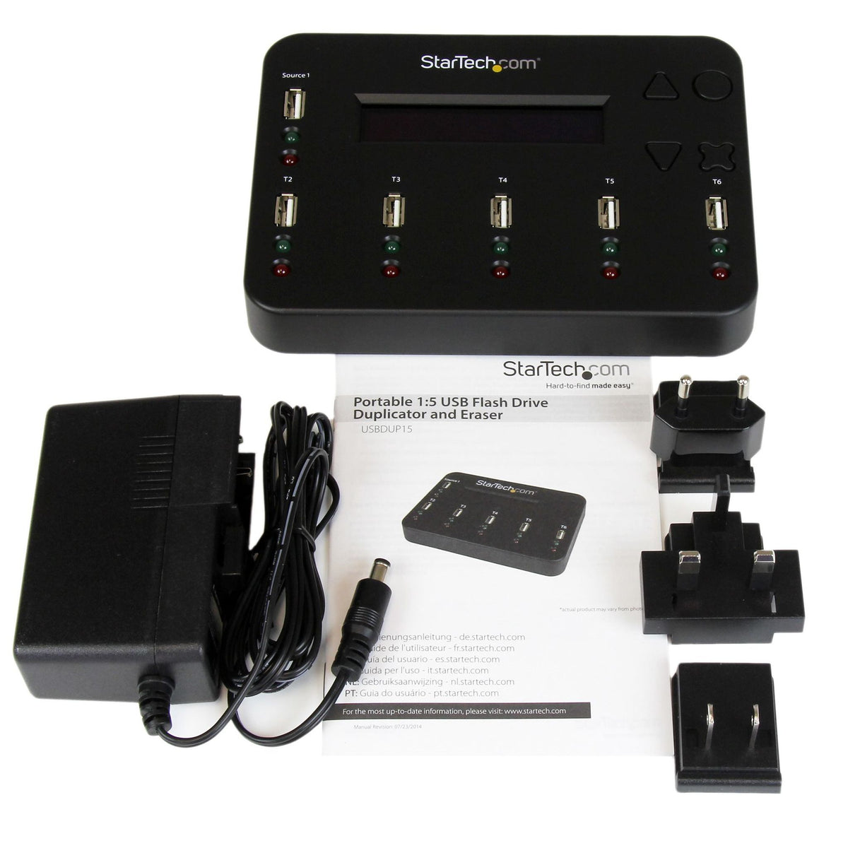 StarTech USB 1 to 5 Flash Drive Duplicator/Eraser USB 3.0 1.5GB/min