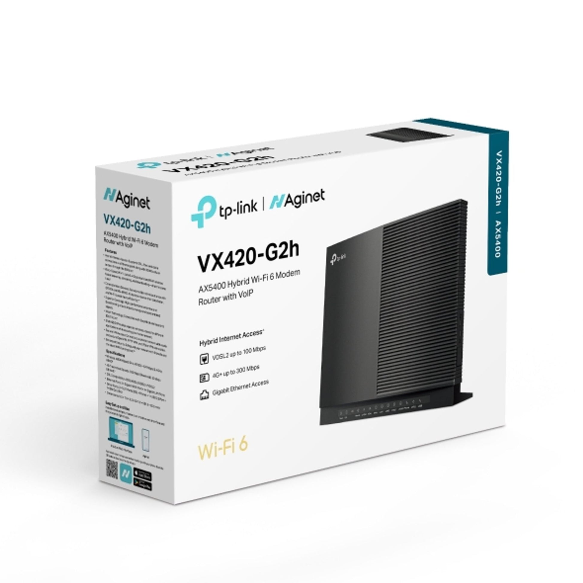 TP-Link VX420-G2h AX5400 Wi-Fi 6 Modem Router with VoIP tl:de3112fd