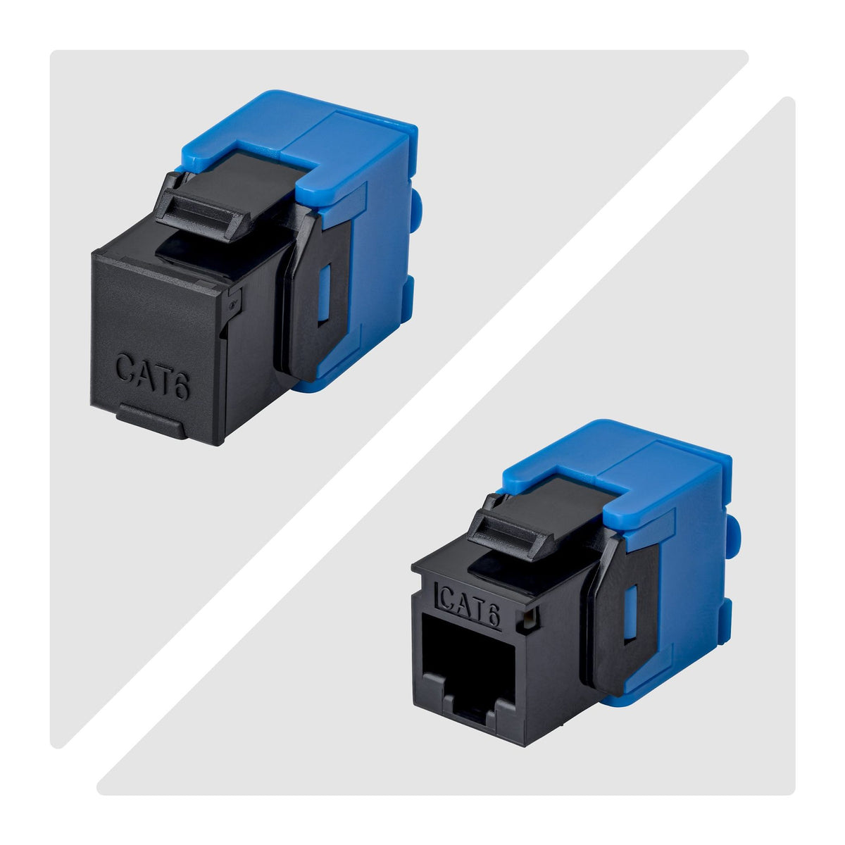 StarTech Cat6 Keystone Jack 24-Pack RJ45 Black