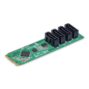 StarTech.com 4-Port M.2 to SATA Adapter Card PCIe 3.0 USB 3.1