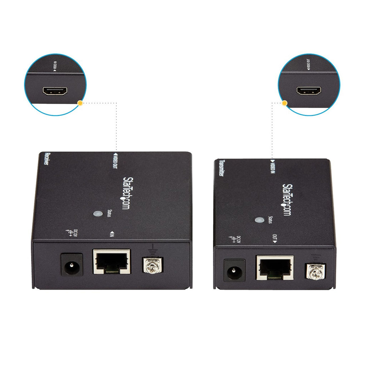 StarTech.com Video Extender 70m Range 4K HDMI Over Cat6 Cable