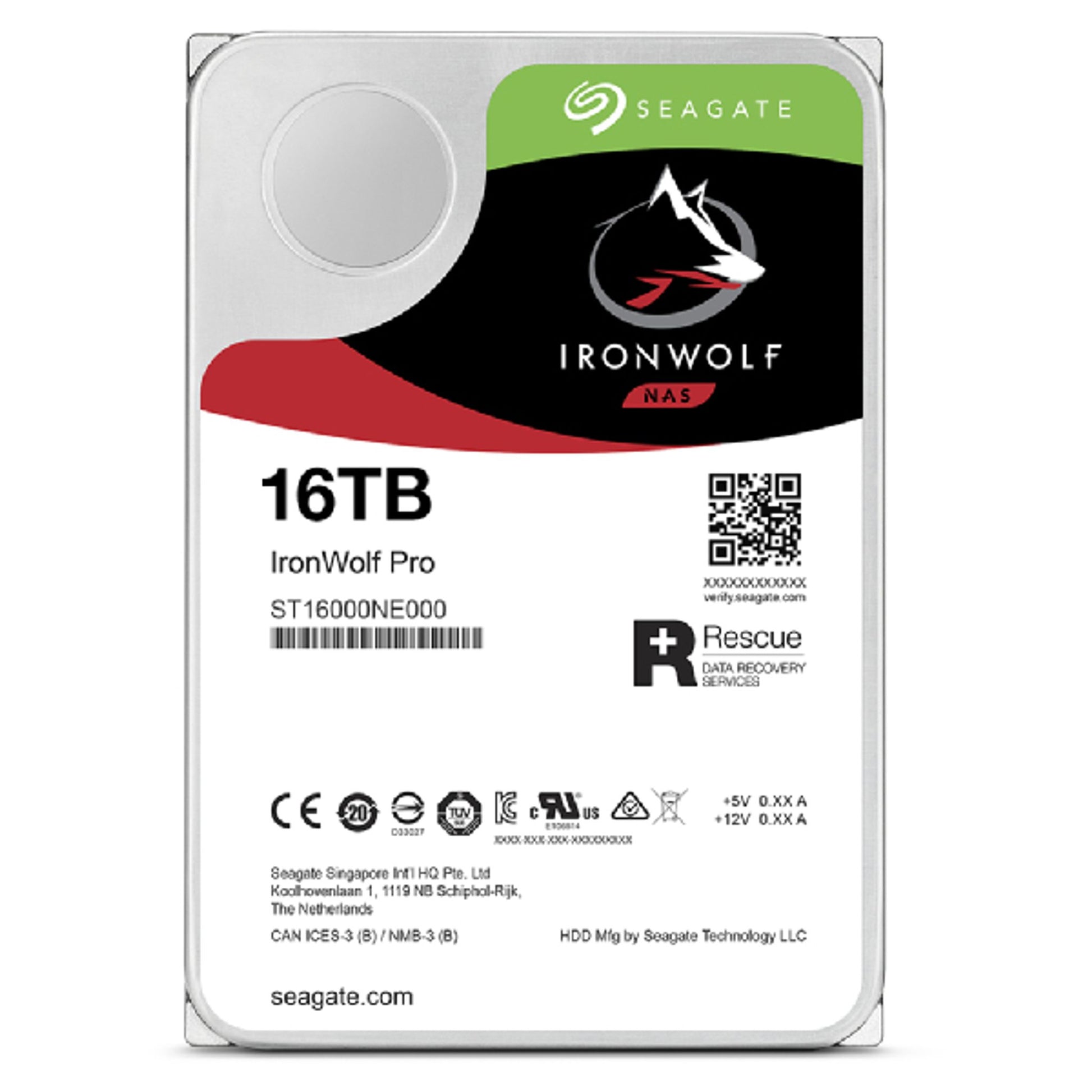 Seagate IronWolf Pro 16TB 3.5" SATA NAS HDD 7200RPM 256MB Cache tl:388734d7