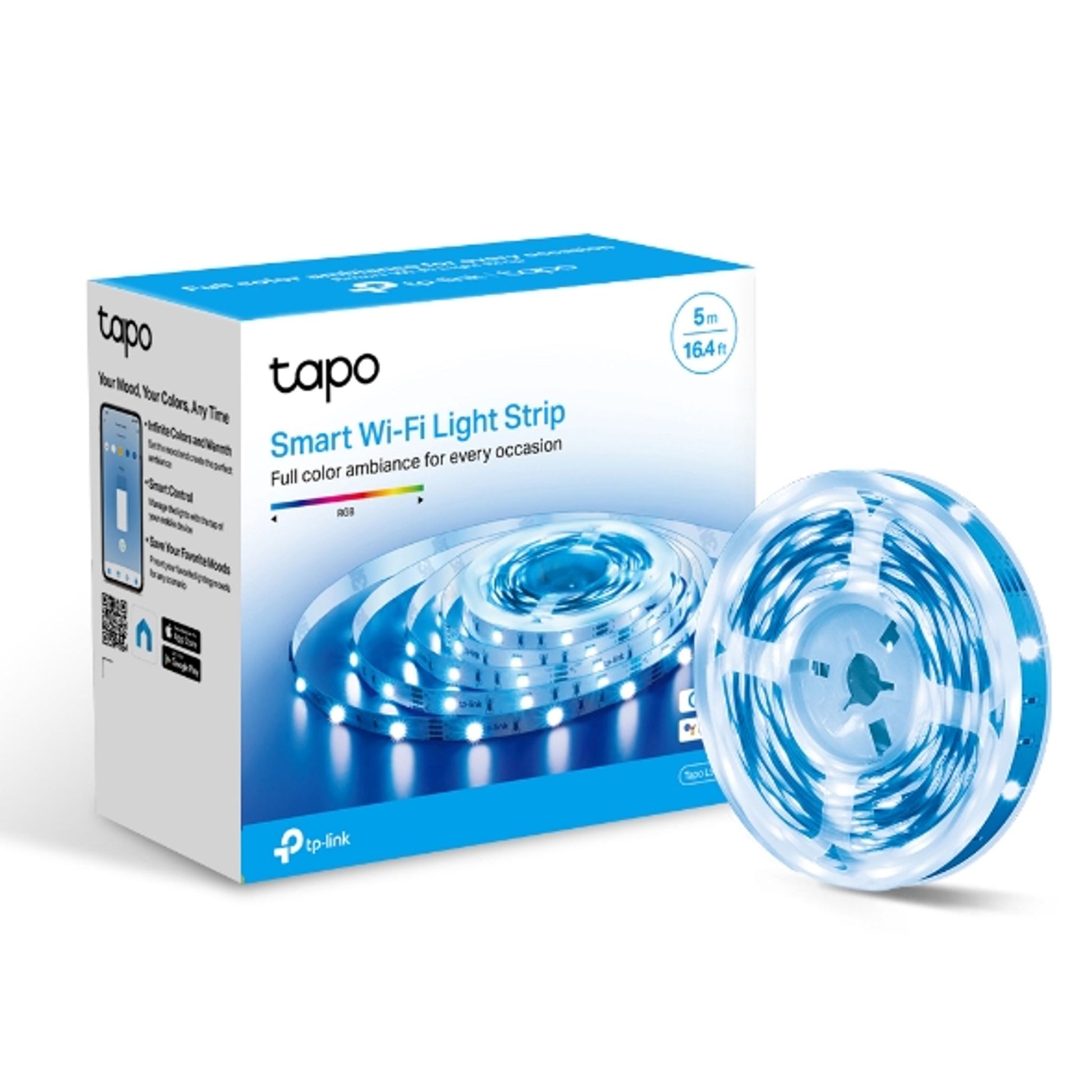TP-Link Tapo L900-5 Smart Wi-Fi Light Strip Flexible Length Voice Control tl:90631c55
