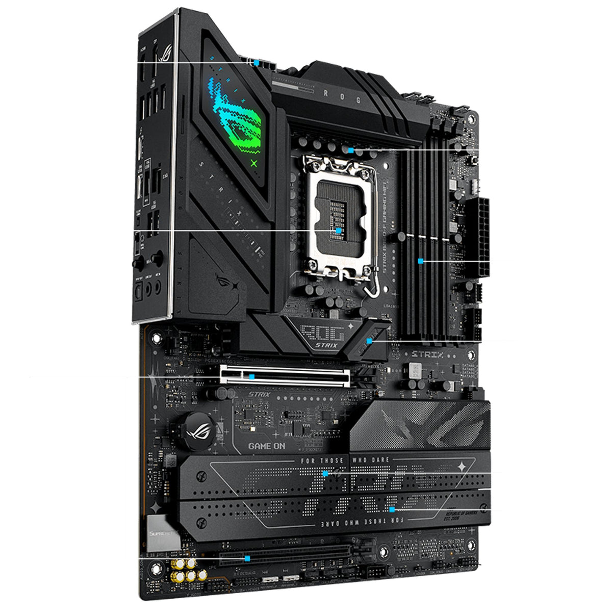 ASUS ROG STRIX B860-F GAMING WIFI DDR5 256GB 1x PCIe 5.0 4x M.2 WiFi 7 ATX Motherboard tl:24abdeca