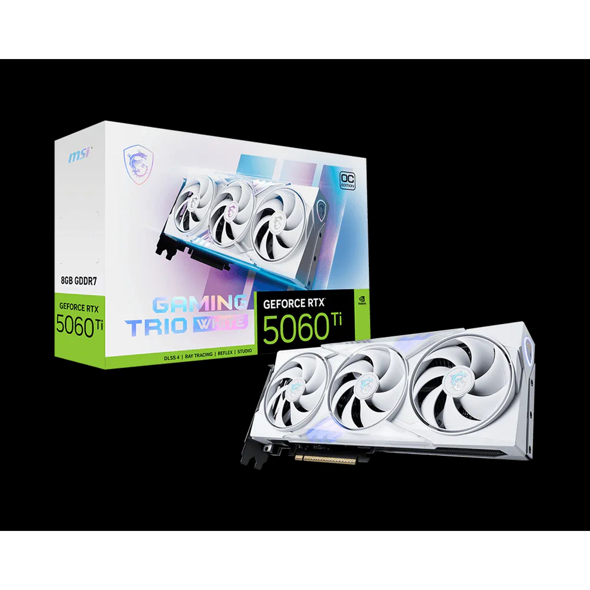 MSI GeForce RTX 5060 Ti 8G GAMING TRIO OC 8GB GDDR7 2647MHz Graphics Card tl:96b38243