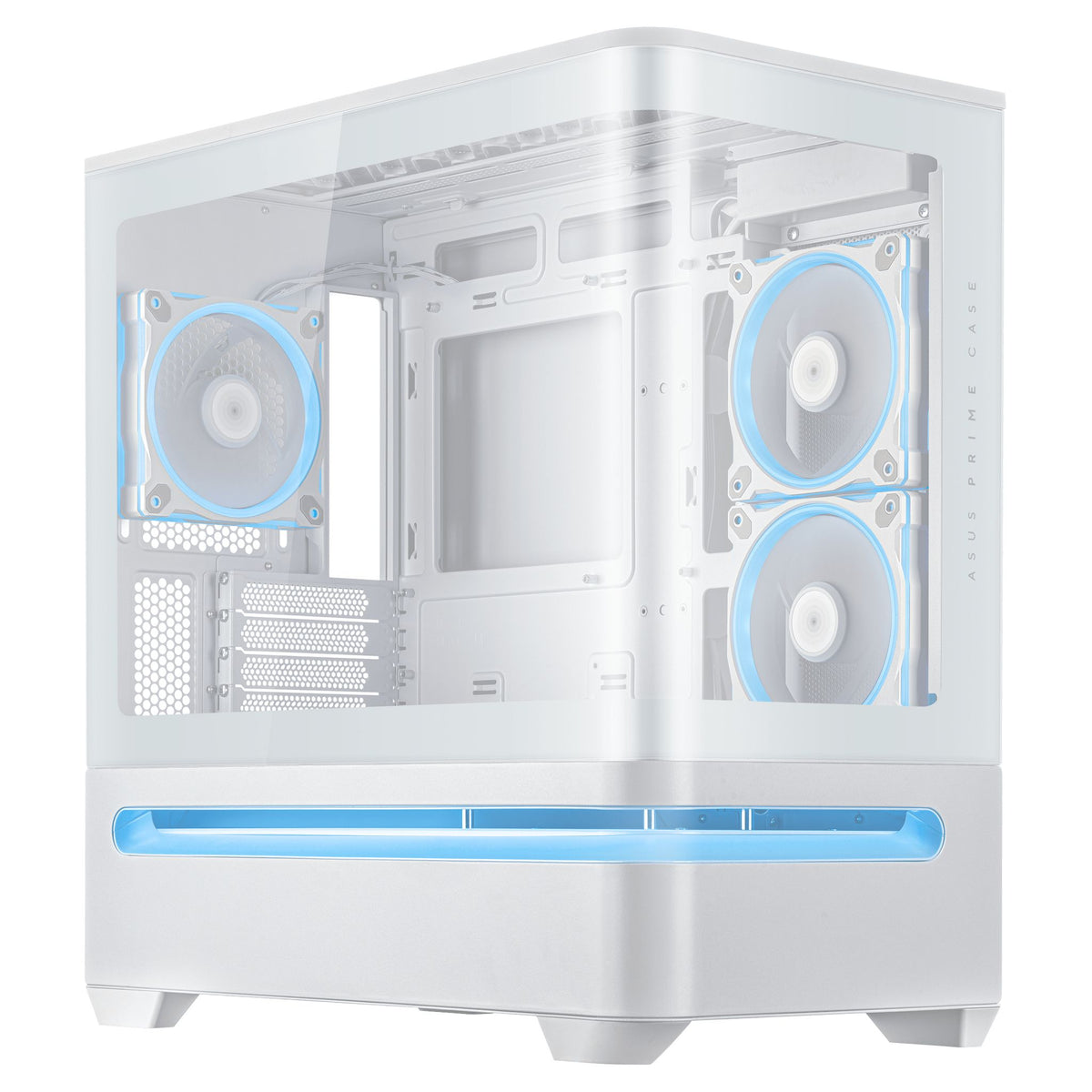 ASUS Prime AP202 White MicroATX Tempered Glass Case