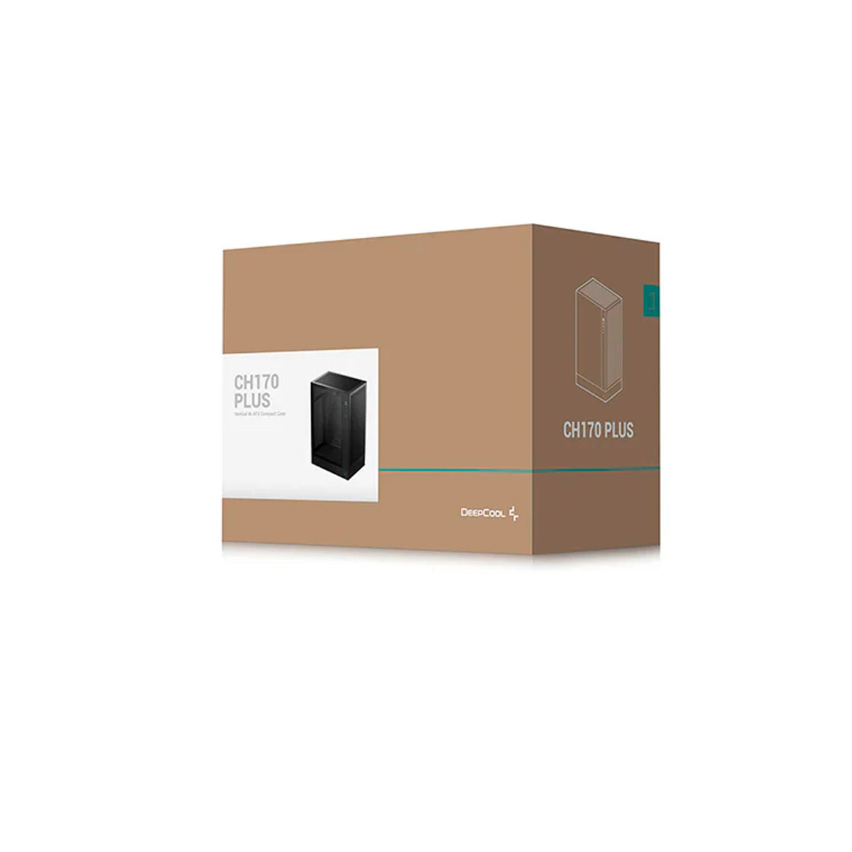 DEEPCOOL CH170 PLUS Vertical Micro-ATX Case USB3.0x2 Type-Cx1 AudioMic tl:1e9c223