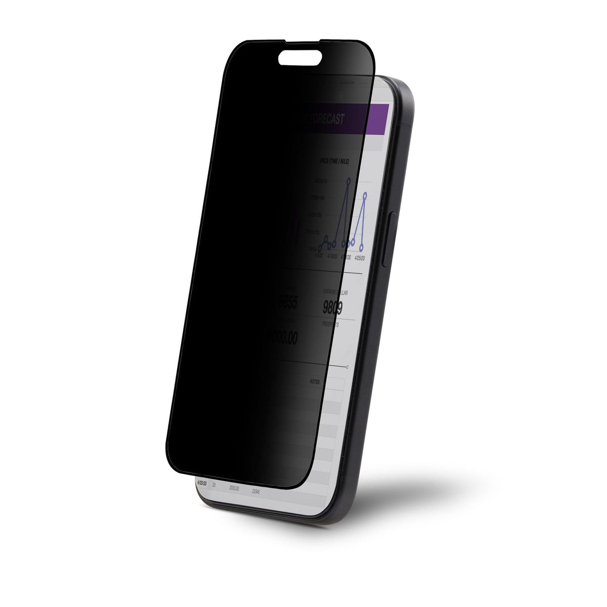 StarTech.com Tempered Glass Privacy Screen Filter for iPhone 15 Pro Black 6.1"