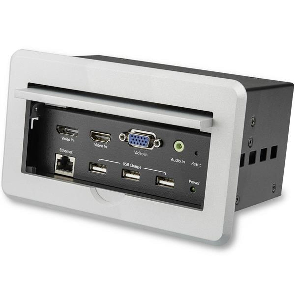 StarTech.com Conference Table Connectivity Box HDMI VGA DP Inputs HDMI Output 4K