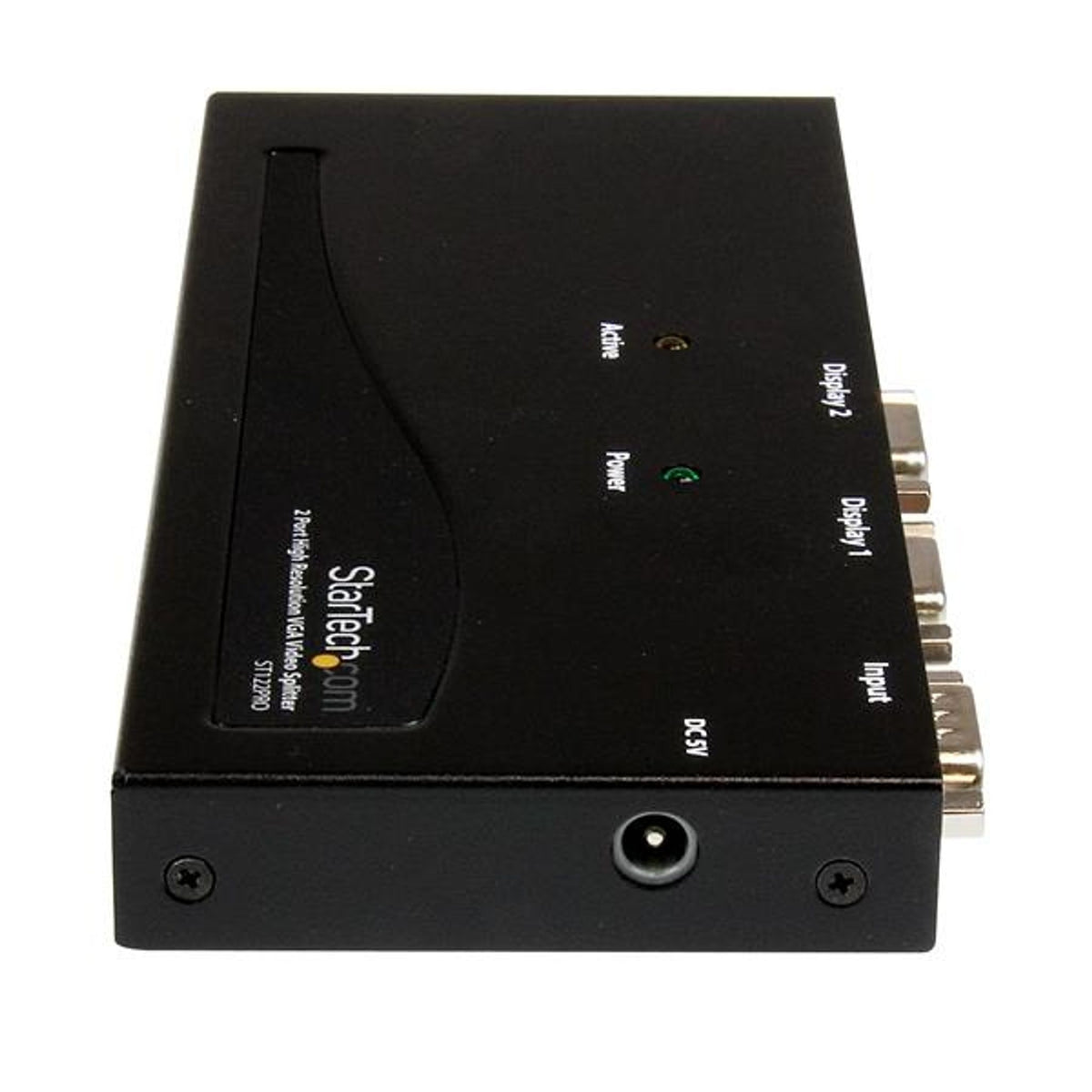 StarTech.com Steel Signal Splitter Black VGA In-Out 2048x1536 350MHz 65m Max