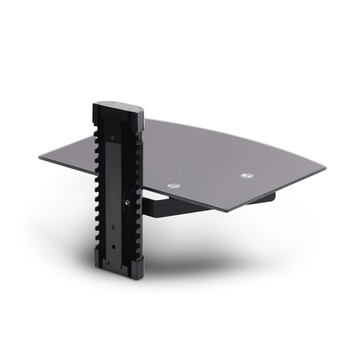 StarTech.com Floating AV Shelf Black Tempered Glass 7kg Capacity