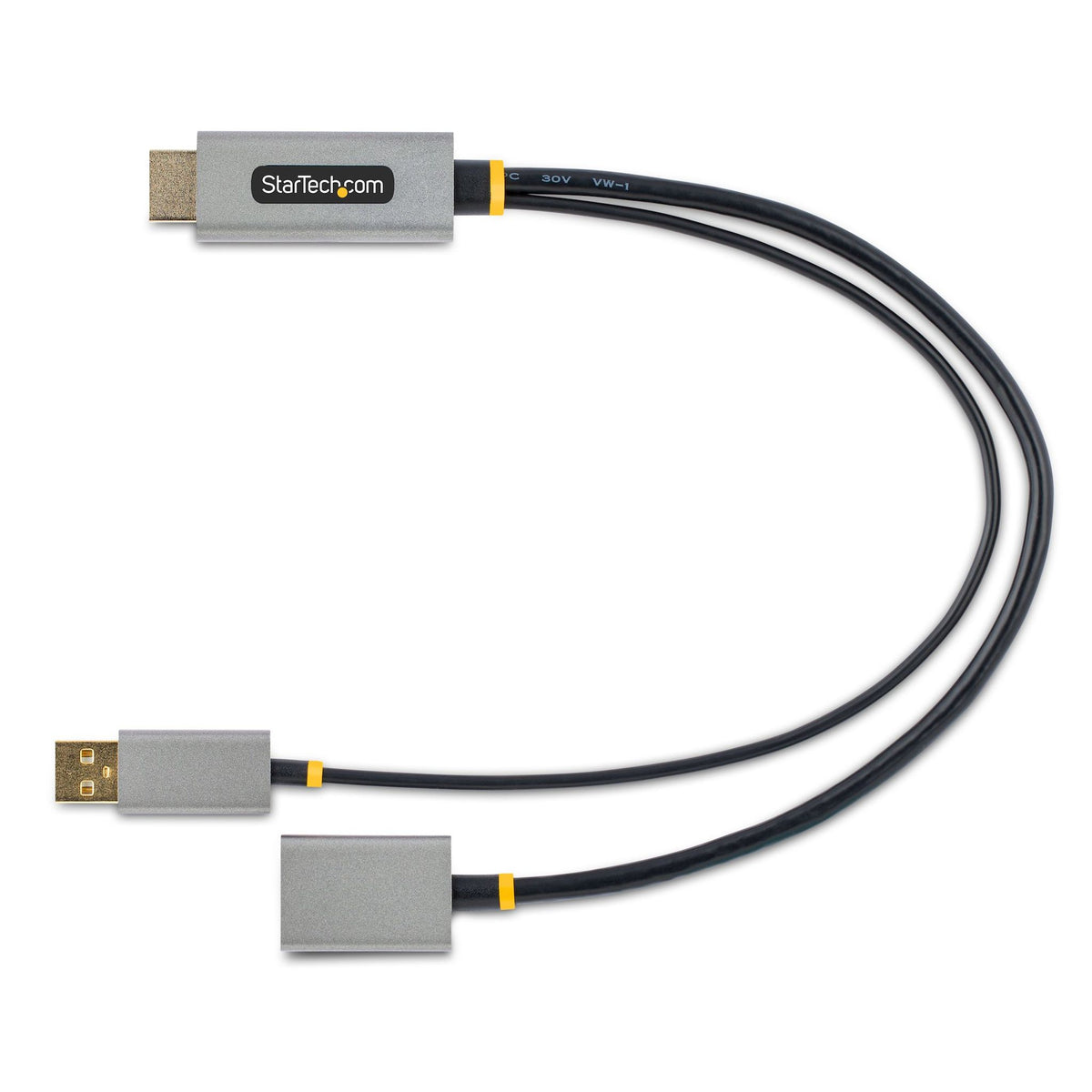 StarTech.com 1ft HDMI to DisplayPort Adapter 4K 60Hz HDR USB Powered