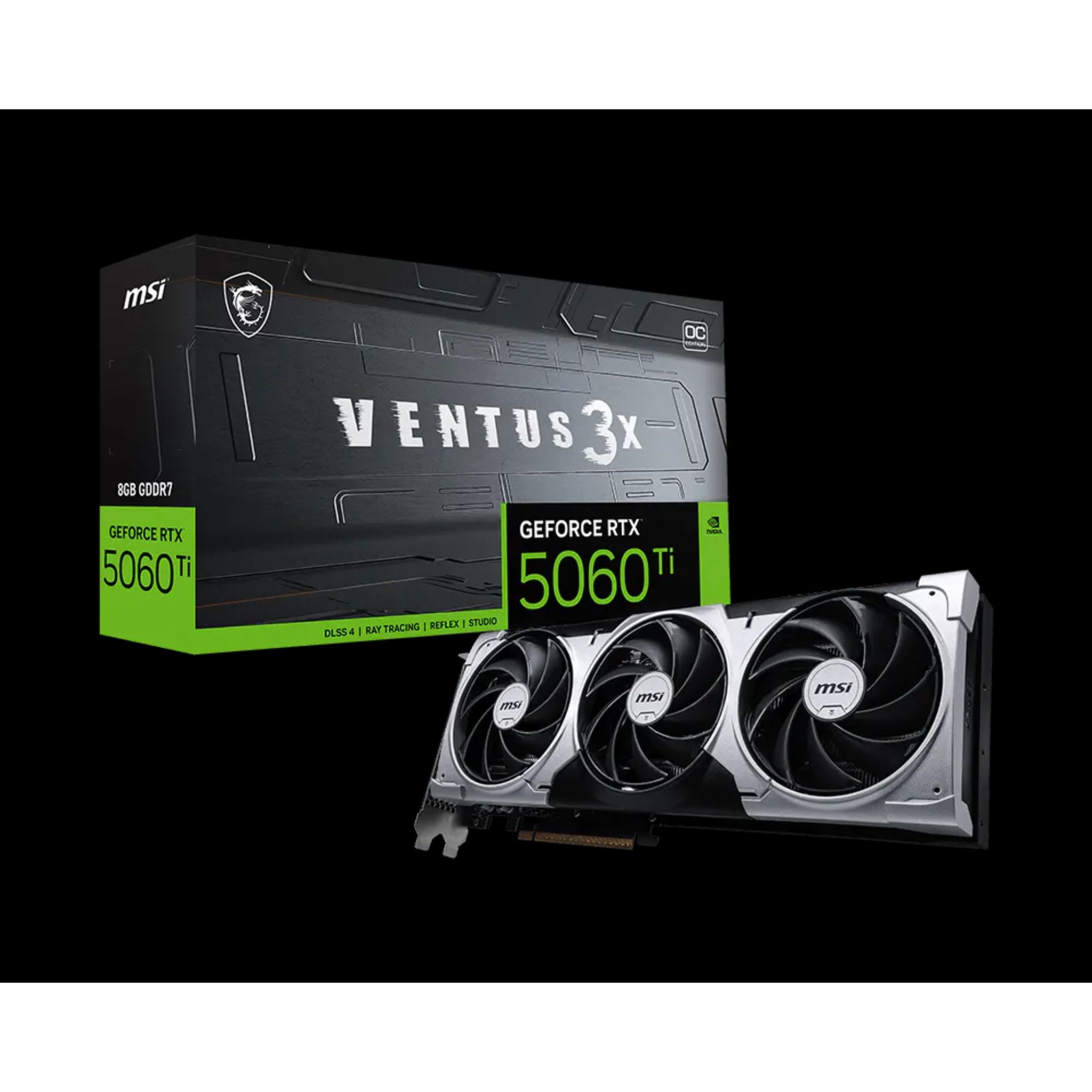MSI GeForce RTX 5060 Ti 8G VENTUS 3X OC 8GB GDDR7 2602MHz Graphics Card tl:f06e76ce