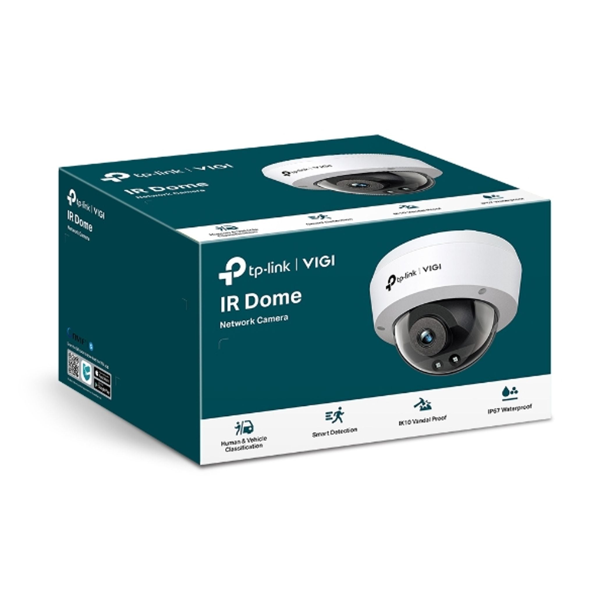 TP-Link VIGI C240I 4MP 4mm Lens IR Dome Network Camera Smart Detection tl:c9ad0404