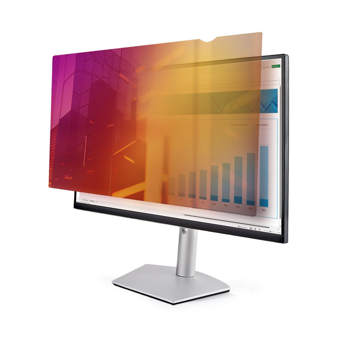 StarTech.com 27" Gold Anti-Glare Privacy Screen Blue Light Filter