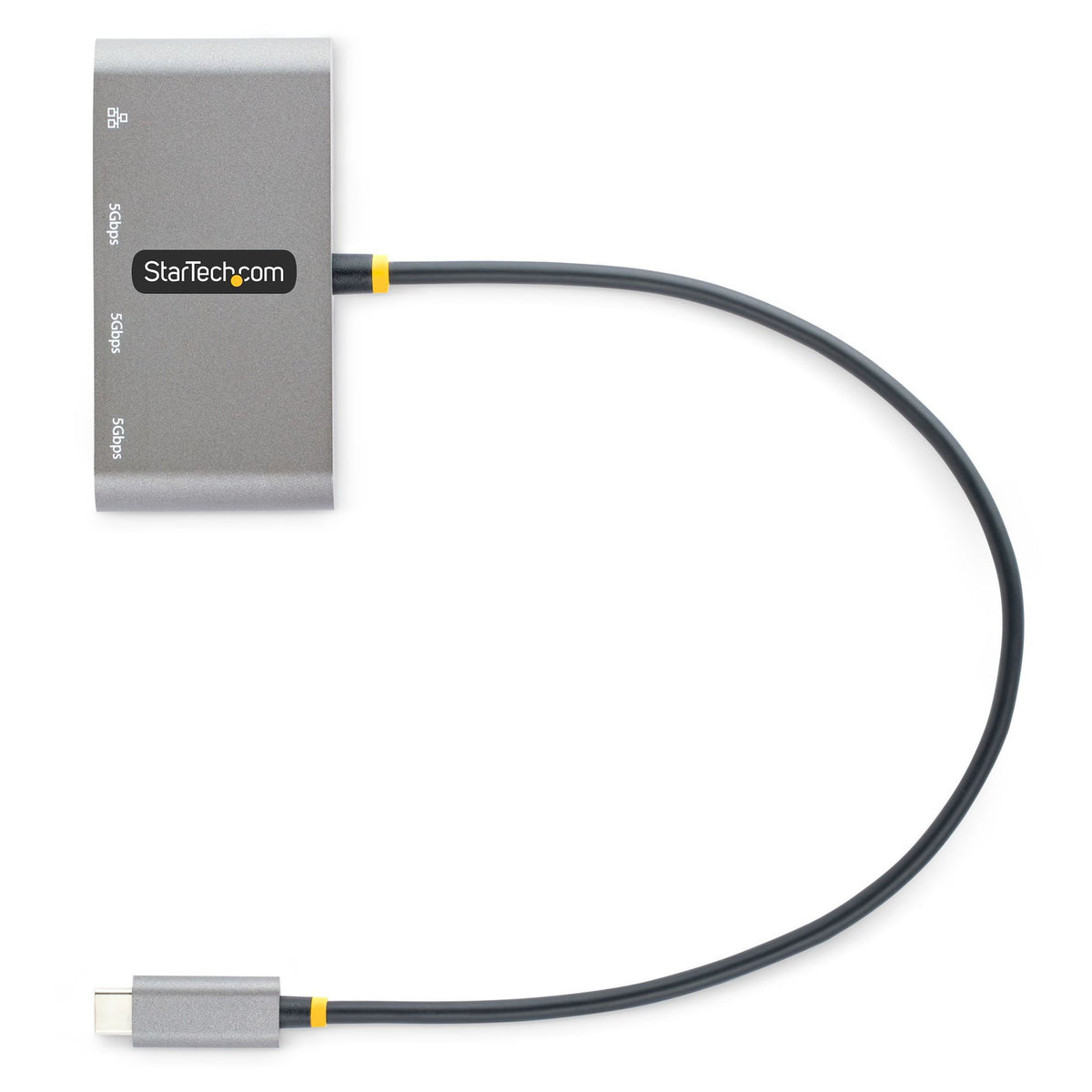 StarTech USB-C Combo Hub 3 USB-A Ports 1 Ethernet Port UASP Support Space Gray