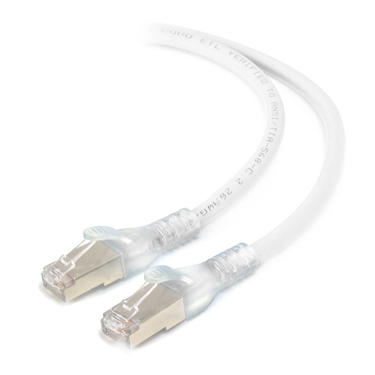 ALOGIC 0.5M White 10G CAT6A Shielded LSZH Network Cable