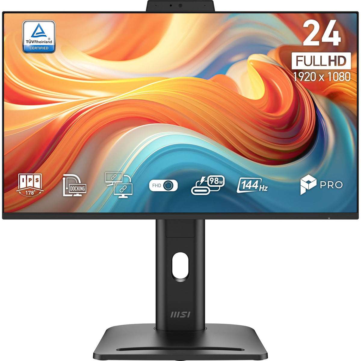 MSI PRO MP245PDG 23.8" Full HD 144Hz IPS Monitor HDMI DP USB-C Speakers
