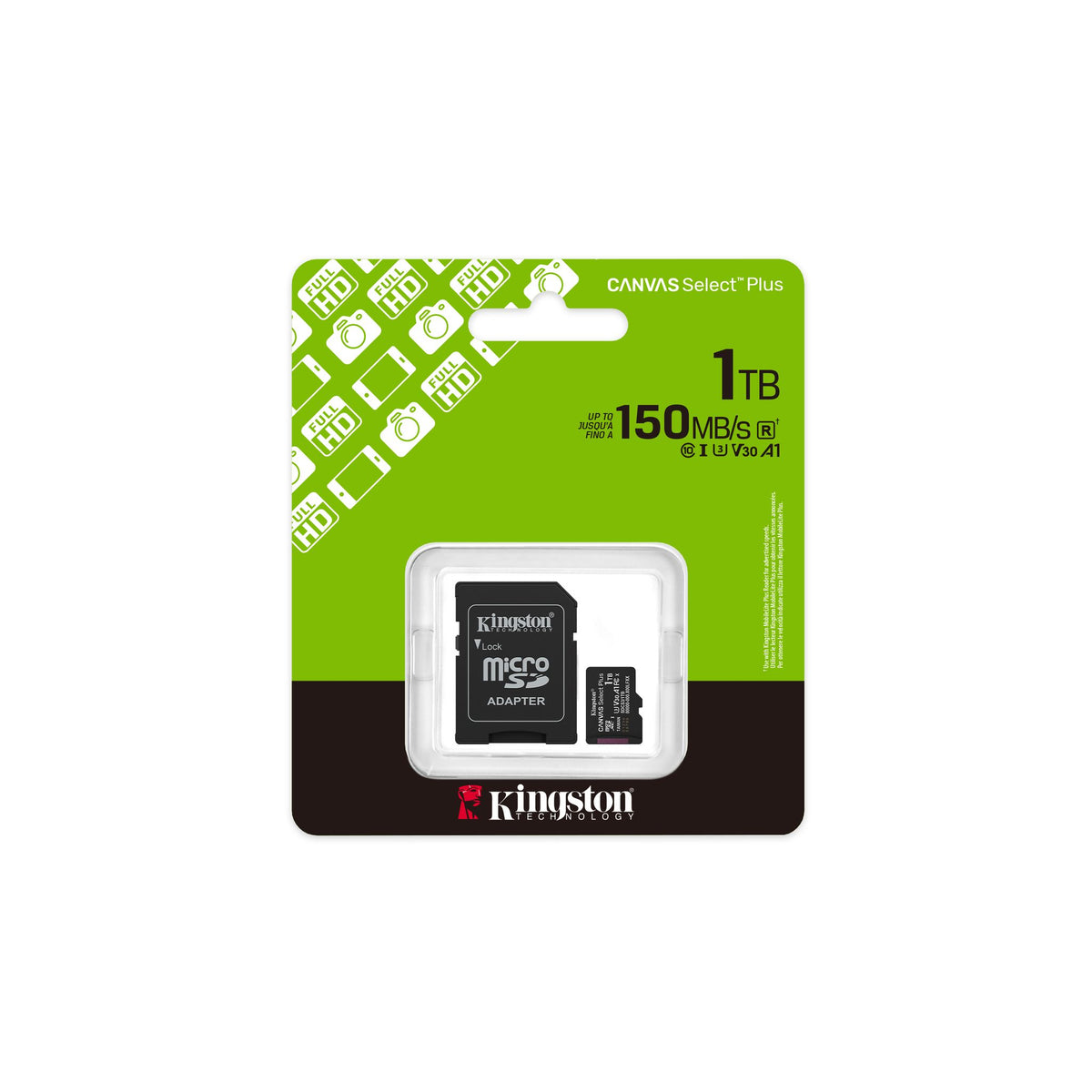 Kingston Canvas Select Plus 1TB UHS-I 150MB/s Class 10 microSDXC