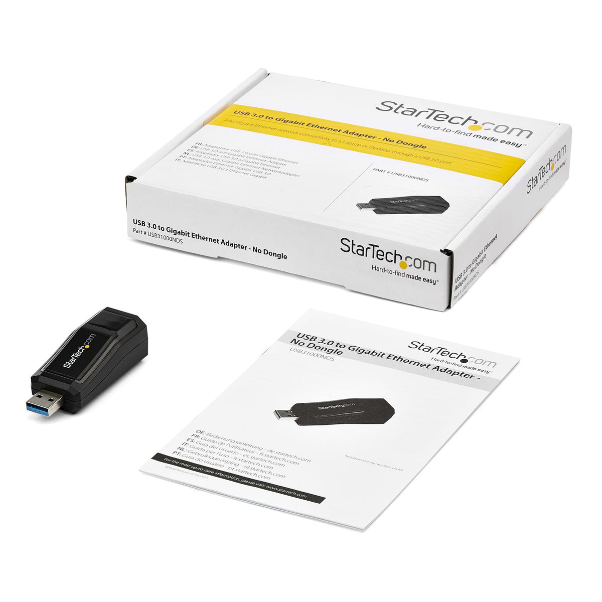 StarTech.com USB 3.0 to Gigabit Ethernet Adapter 10/100/1000Mbps