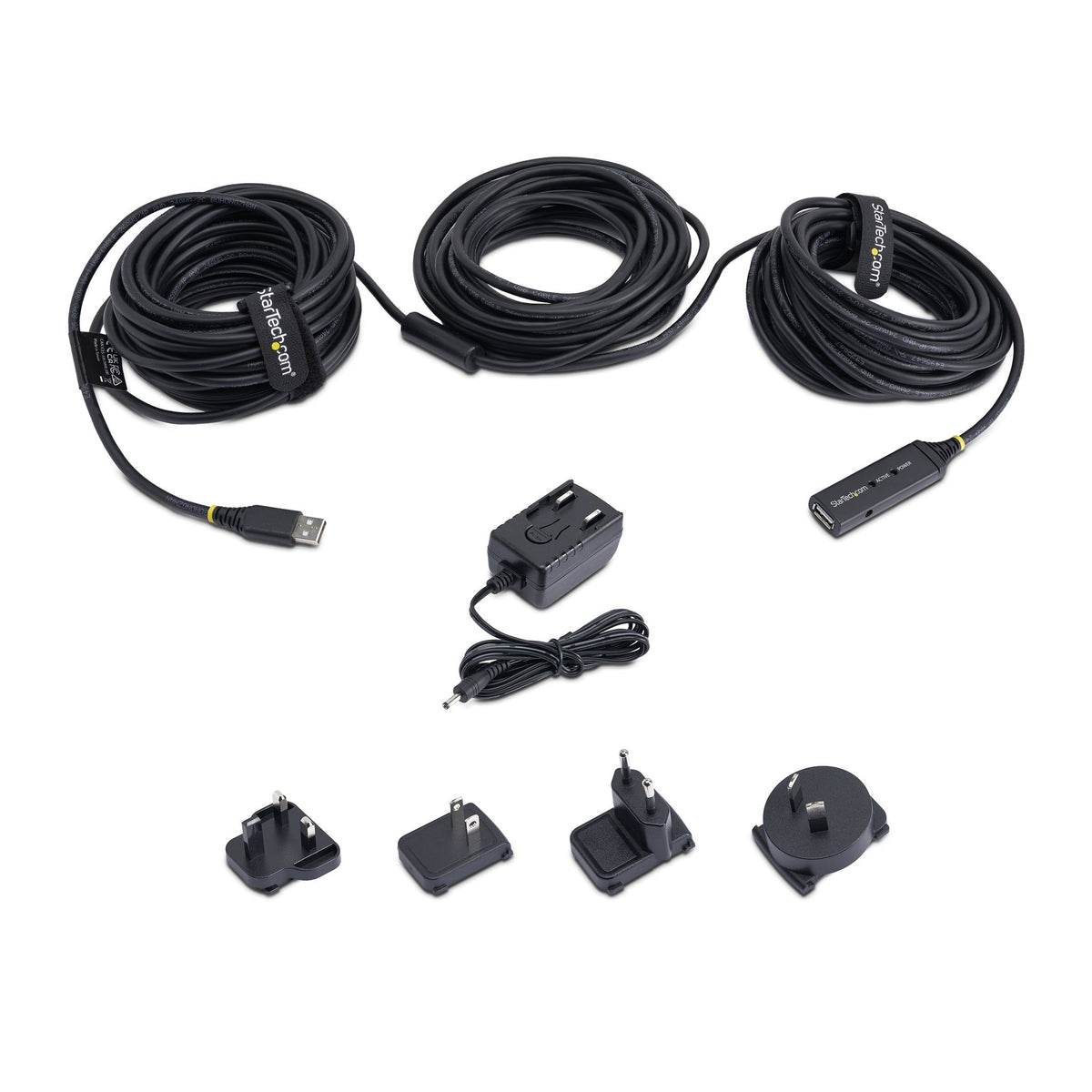 StarTech USB 2.0 Active Extension Cable 15M M/F Black